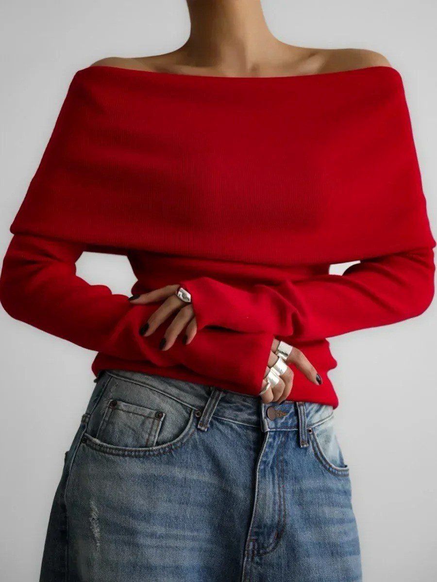 shoulder sweater