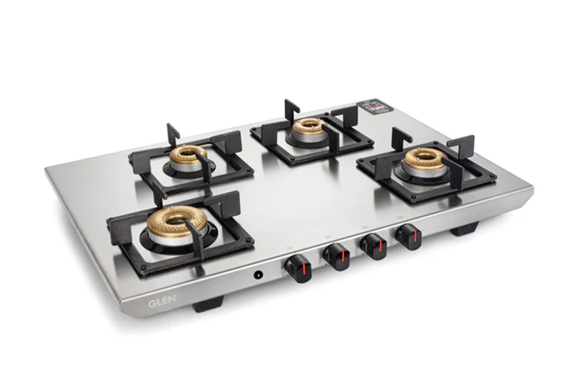 How to Clean a 4 Burner Gas Stove Without Damaging the Glass Top